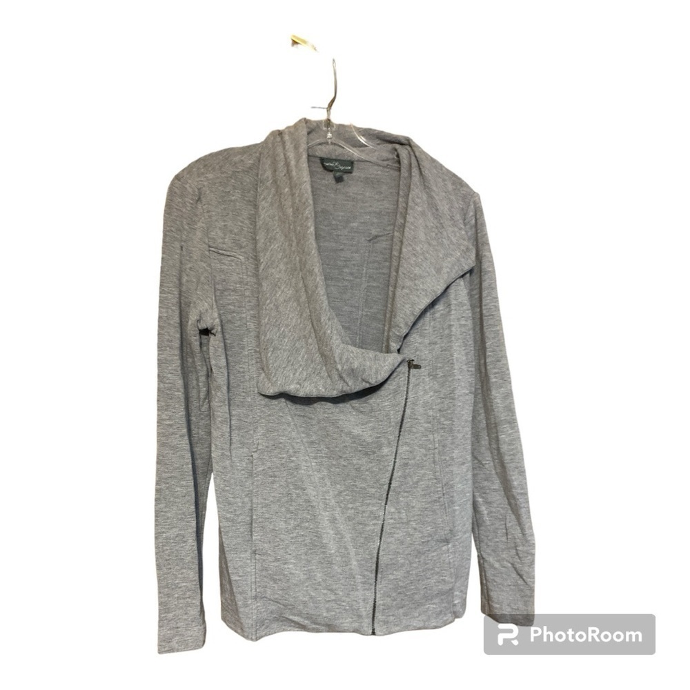 Market & Spruce Stitch Fix Antonia Asymmetrical Side Zip Cardigan